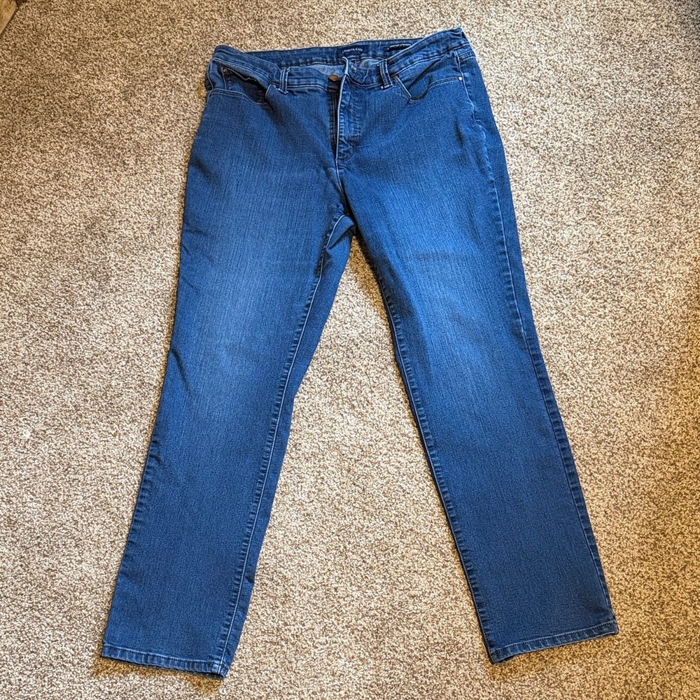 Charter Club Women's Straight-Leg Jeans in Mid Blue